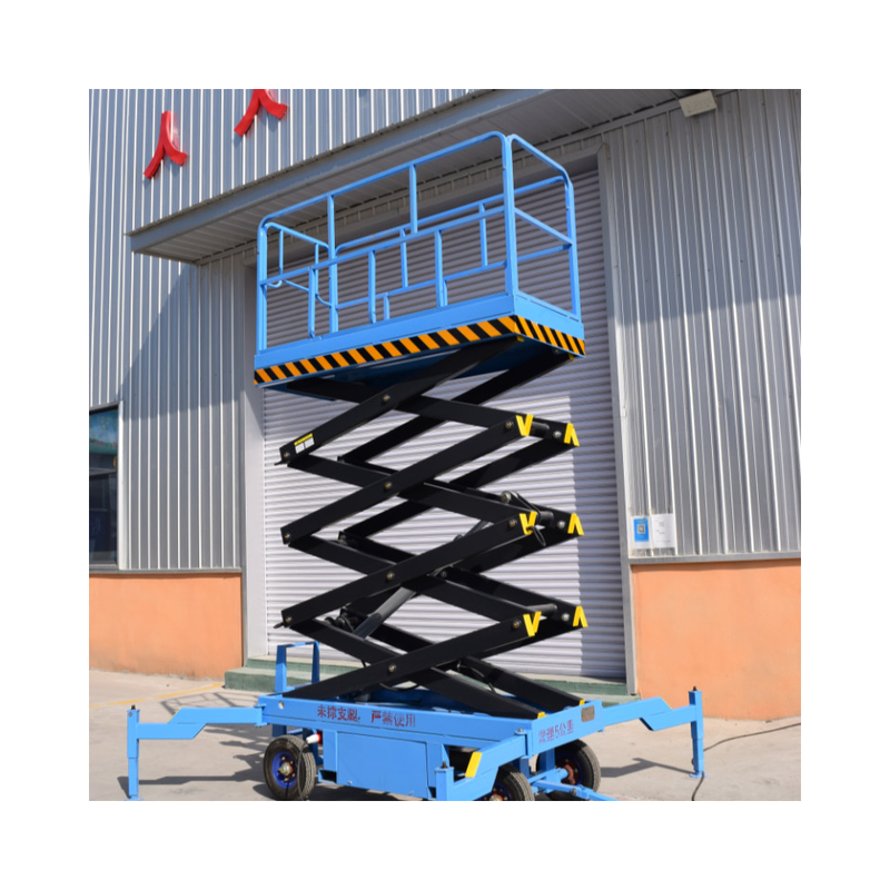 320kg load capacity 10m 12m self-propelled lift height aerial work hydraulic platform lift