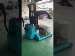 empilhador de rolos azul