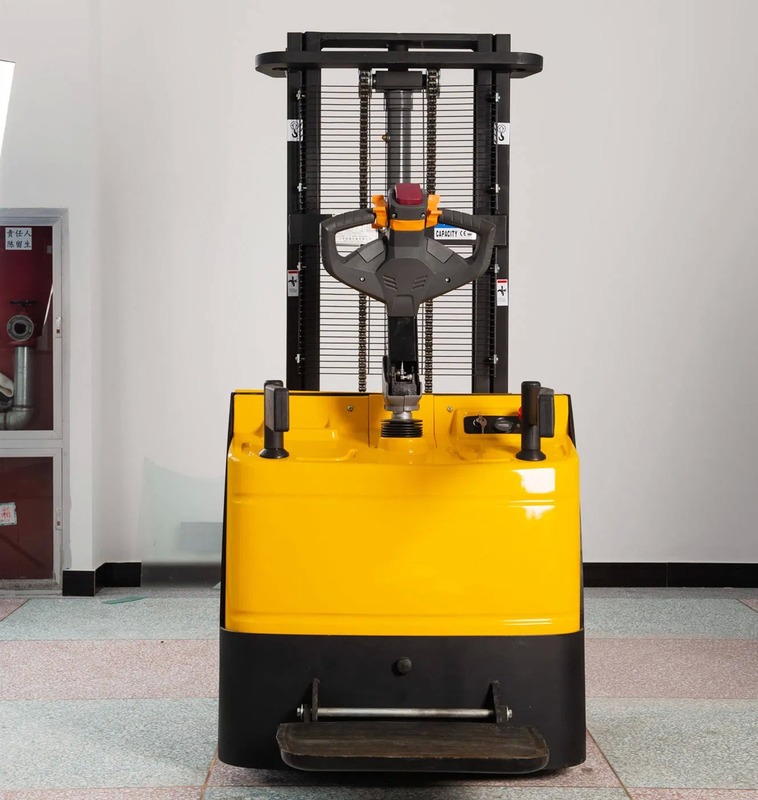 Electric Pallet Stacker with Highest Height 5.5m Load Capacity 1-1.5t and Load Center 500mm