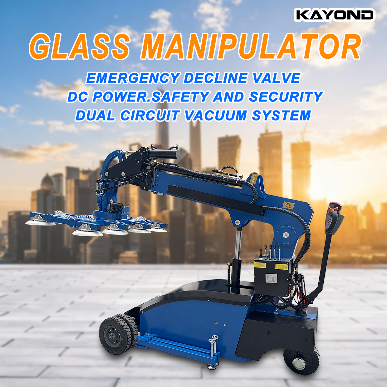 Glass Installation Vacuum Lifter Robot Lifting Equipment