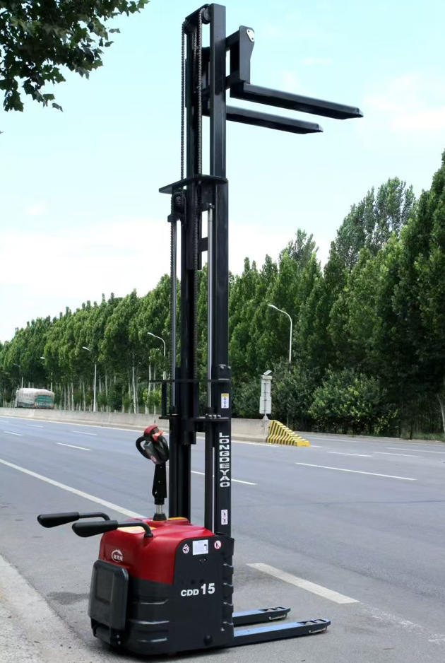Customized Full Electric Dual Lift Stacker 2 Ton Load 3 Meter Height for Safe Pallet Handling