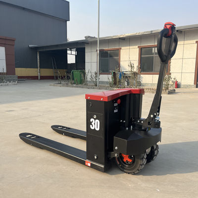 Caminhão de paletes elétrico de 3 toneladas de rodas grandes para equilibrar o porta-paletes